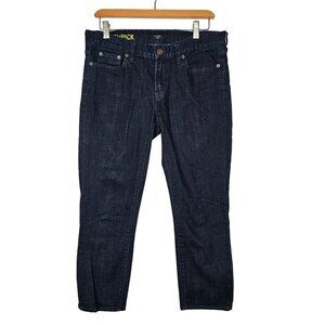 J.Crew Women's Toothpick Stretch Jeans Size 31 Dark Blue Wash Denim
